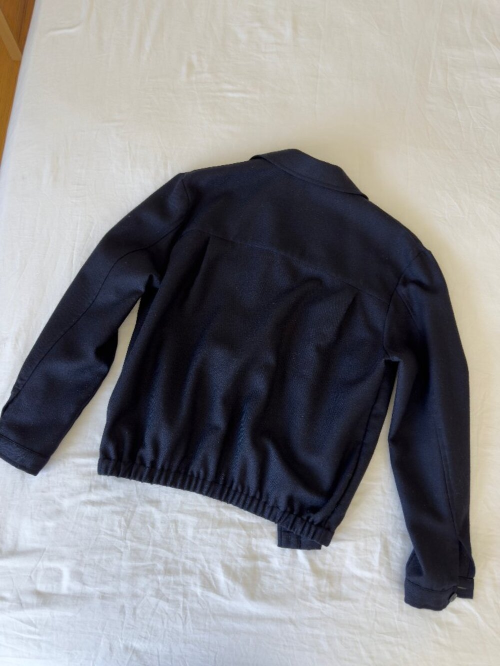 COS Navy Button-Front Wool Jacket - Picture 7 of 7
